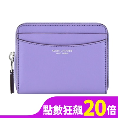 MARCJACOBS MARC JACOBS THE SLIM 84羊皮拉鍊卡片零錢包-紫 S178L03FA22568