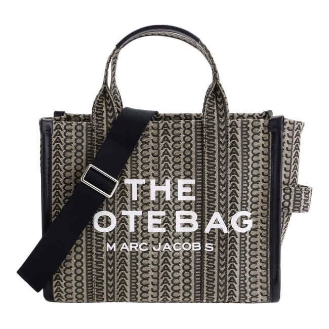 MARC JACOBS THE MONOGRAM MEDIUM TOTE兩用托特包-中/黑H076M01RE21261