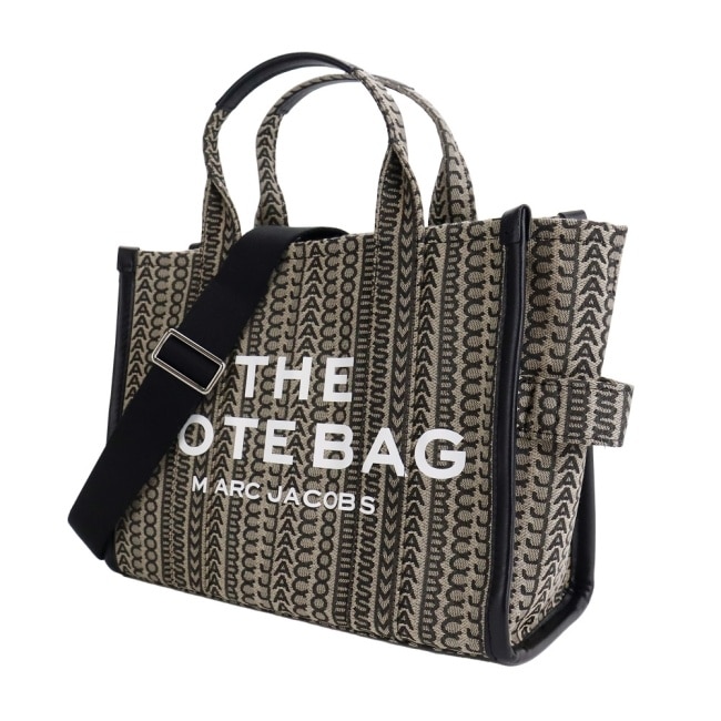 MARC JACOBS THE MONOGRAM MEDIUM TOTE兩用托特包-中/黑H076M01RE21261