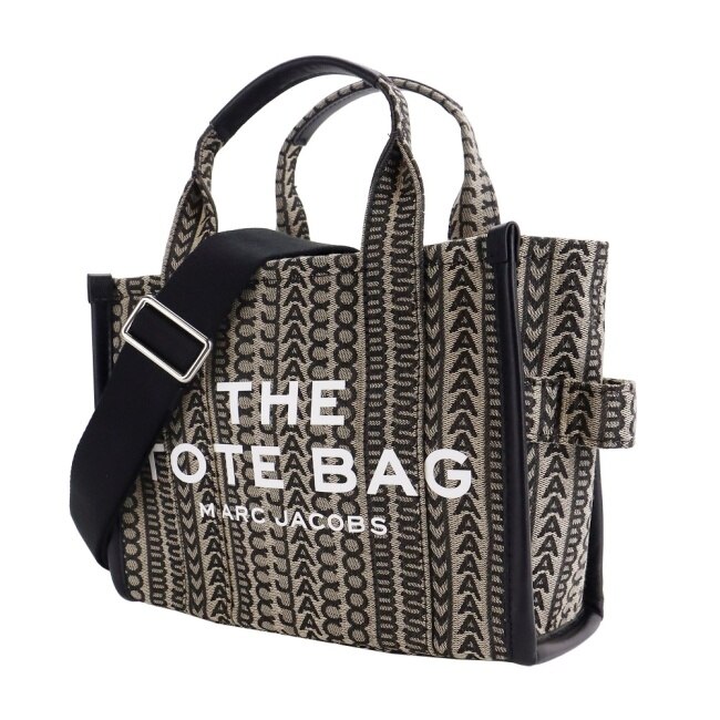 MARC JACOBS THE MONOGRAM MINI TOTE緹花兩用托特包-迷你/黑H077M01RE21261