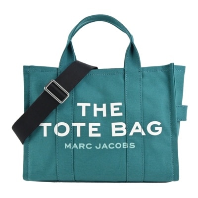MARCJACOBS MARC JACOBS Small TOTE 字母印花帆布兩用托特包-小/孔雀綠M0016161443