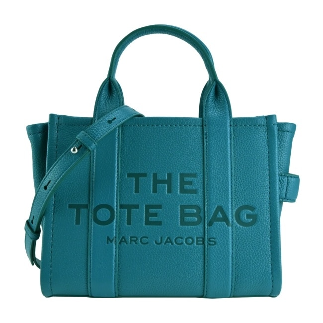 MARC JACOBS THE LEATHER MINI TOTE 皮革兩用托特包-迷你/孔雀綠 H009L01SP21443