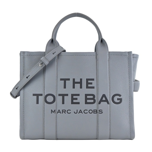 MARC JACOBS The Leather TOTE 皮革兩用托特包-小/灰藍 H004L01PF21050