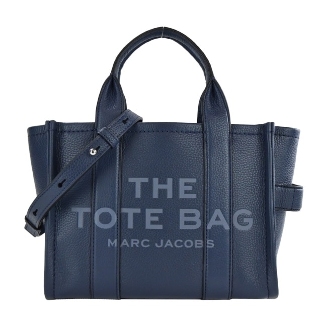 MARC JACOBS THE LEATHER MINI TOTE 皮革兩用托特包-迷你/靛藍 H009L01SP21426