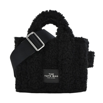 MARCJACOBS MARC JACOBS THE TEDDY MICRO TOTE泰迪兩用托特包-黑 H011M12FA22001
