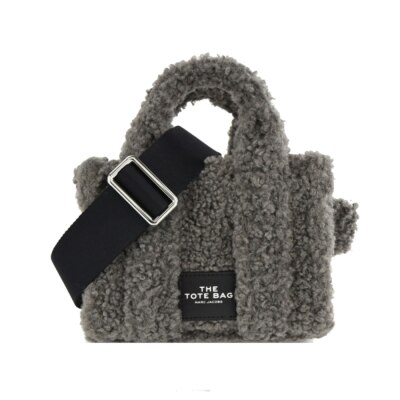 MARCJACOBS MARC JACOBS THE TEDDY MICRO TOTE泰迪兩用托特包-灰 H011M12FA22051