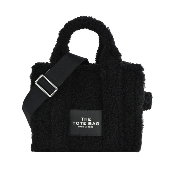 MARC JACOBS THE TEDDY MINI TOTE泰迪兩用托特包-迷你/黑 H012M06FA21001