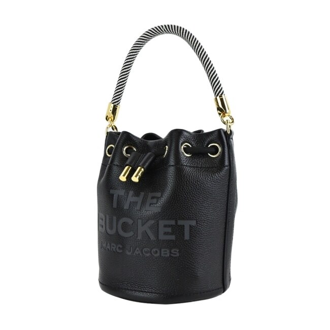 MARC JACOBS THE LEATHER牛皮束口兩用水桶包-黑 H652L01PF22001
