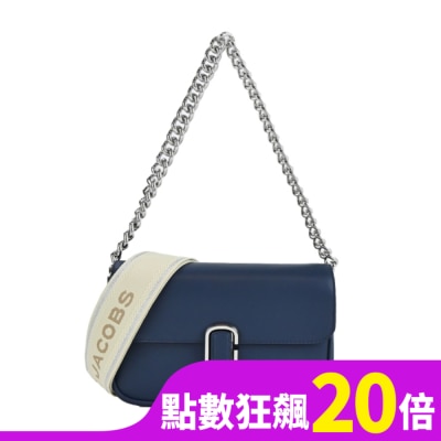 MARCJACOBS MARC JACOBS THE J MARC牛皮翻蓋兩用包-靛藍 H956L01PF22426