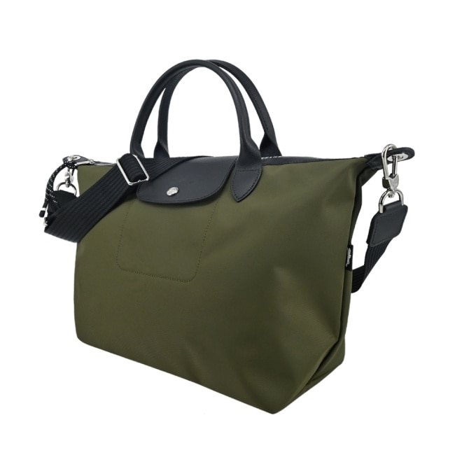 LONGCHAMP LE PLIAGE ENERGY系列再生尼龍兩用包(大/卡其綠)L1515-HSR-892