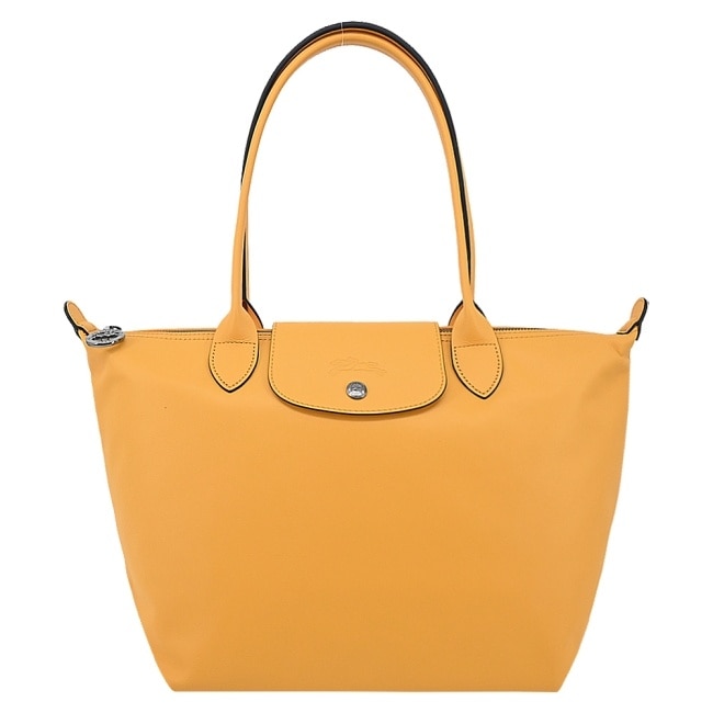 LONGCHAMP LE PLIAGE XTRA系列牛皮長把水餃肩背包(中/杏黃)2605-987-222