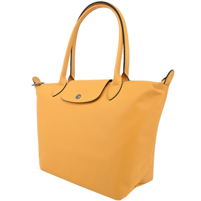 LONGCHAMP LE PLIAGE XTRA系列牛皮長把水餃肩背包(中/杏黃)2605-987-222