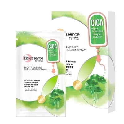 Bio-essence 碧歐斯 BIO植萃積雪草密集修護安瓶面膜25mlx7