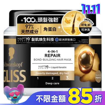 Schwarzkopf施華蔻 施華蔻GLISS髮肌煥生蛋白髮膜400ml