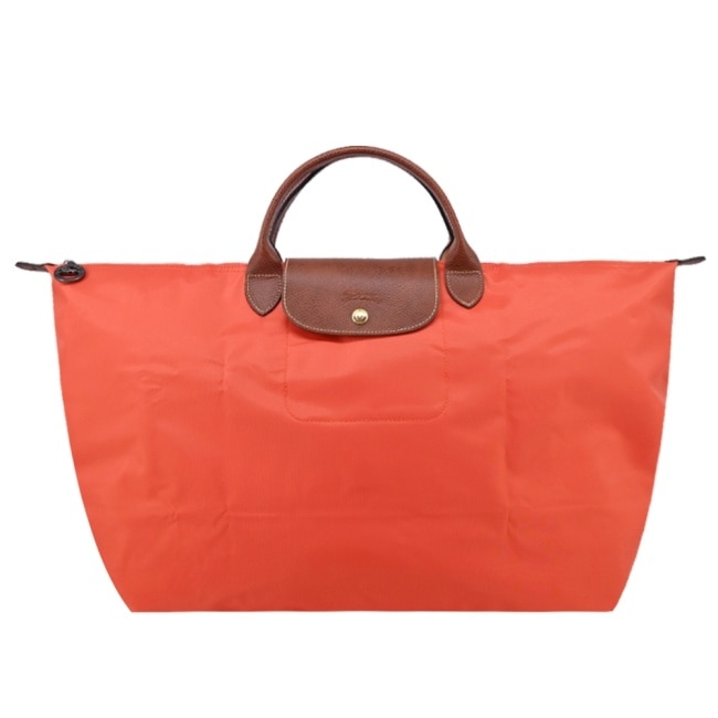 LONGCHAMP LE PLIAGE系列摺疊旅行袋(小/橙)1624-089-P85