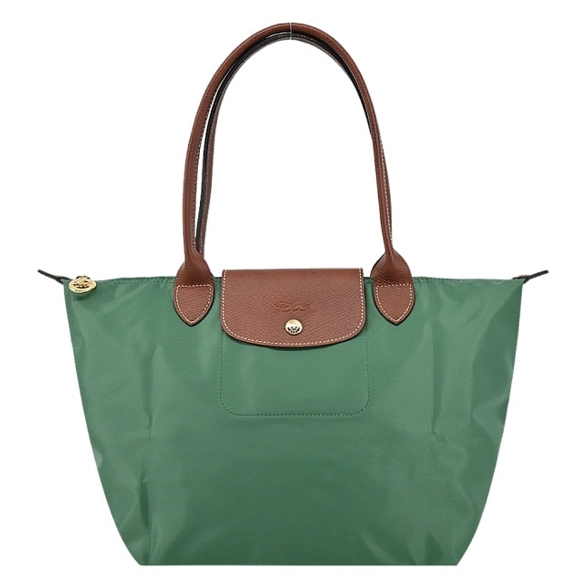 LONGCHAMP LE PLIAGE系列肩背水餃包(中/鼠尾草綠)2605-089-P84