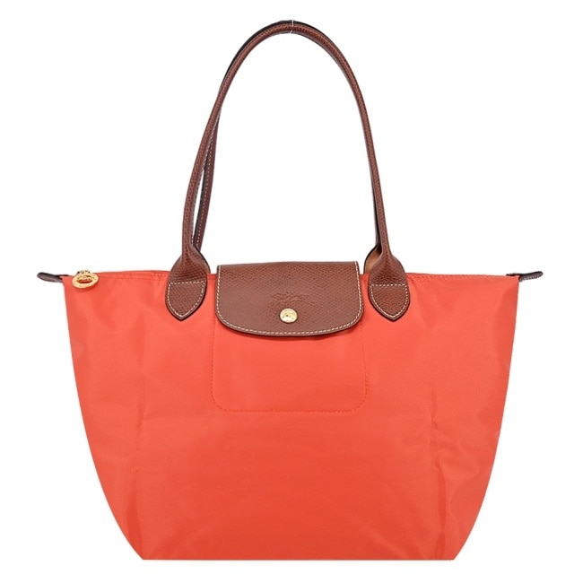 LONGCHAMP LE PLIAGE系列肩背水餃包(中/橙)2605-089-P85