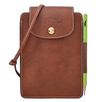 LONGCHAMP LONGCHAMP EPURE系列牛皮斜背包(迷你/棕)10241-HYZ-035