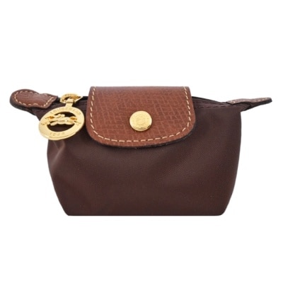 LONGCHAMP LONGCHAMP LE PLIAGE系列再生尼龍水餃零錢包(烏檀)30016-089-P81