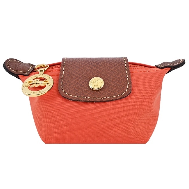 LONGCHAMP LE PLIAGE系列再生尼龍水餃零錢包(橙)30016-089-P85