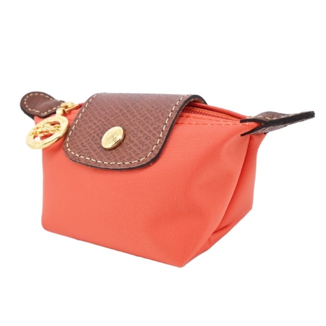 LONGCHAMP LE PLIAGE系列再生尼龍水餃零錢包(橙)30016-089-P85