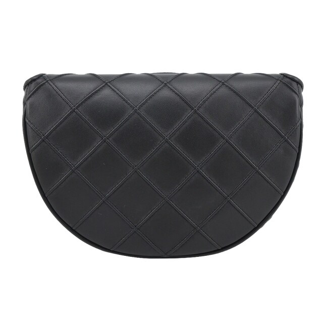 TORY BURCH, TORY BURCH FLEMING 羊皮菱格紋肩背/斜背半月包