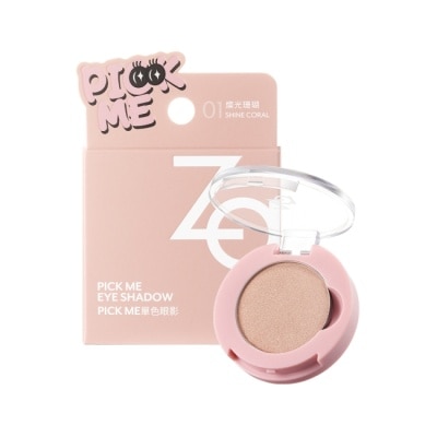 ZA Za Pick Me單色眼影 01燦光珊瑚