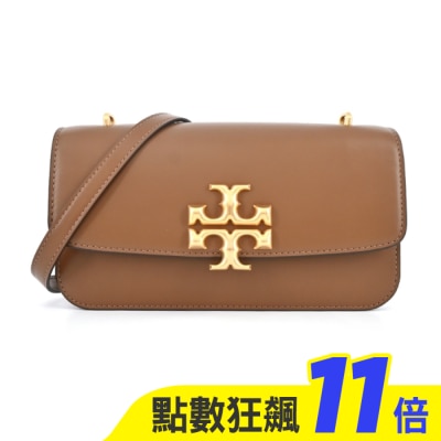TORY BURCH TORY BURCH ELEANOR牛皮磁吸肩背包-棕89644-909