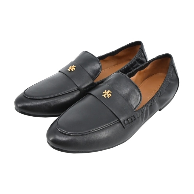 TORY BURCH 皮革芭蕾樂福鞋-黑87269-006-7.5