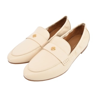 TORYBURCH TORY BURCH 皮革芭蕾樂福鞋-白87269-122-6.5