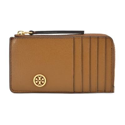 TORYBURCH TORY BURCH ROBINSON防刮卡片零錢夾-棕87162-244