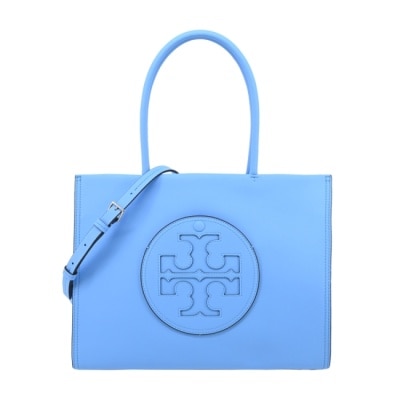 TORYBURCH TORY BURCH ELLA BIO磁吸手提/斜背兩用托特包-水藍145612-400