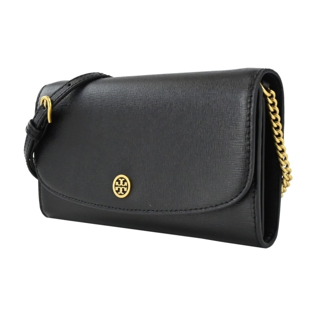 TORY BURCH ROBINSON防刮翻蓋WOC斜背包-黑137152-001