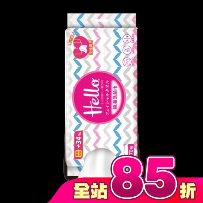 PASEO - Hello親膚洗臉巾70抽