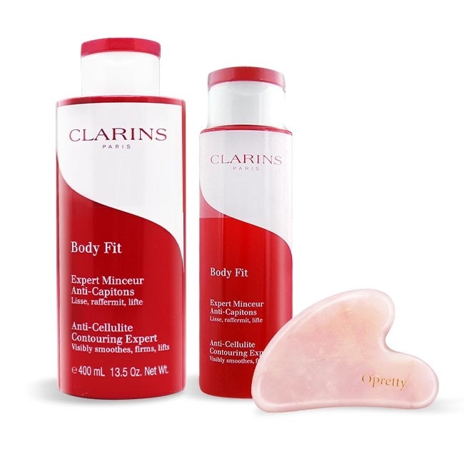 CLARINS 克蘭詩 紅魔超S勻體精華((200ml+400ml)送心型按摩刮痧板