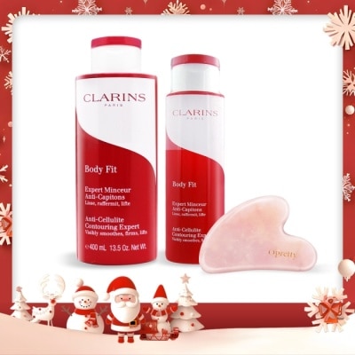 CLARINS CLARINS 克蘭詩 紅魔超S勻體精華((200ml+400ml)送心型按摩刮痧板