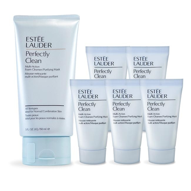 ESTEE LAUDER 雅詩蘭黛 ESTEE LAUDER 雅詩蘭黛 細緻煥採雙效淨化潔面乳(150ml+30mlX5)-專櫃公司貨