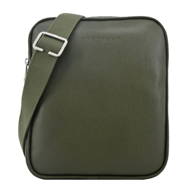 LONGCHAMP LE FOULONNE系列牛皮方形斜背包(小/卡其綠)1712-021-A23