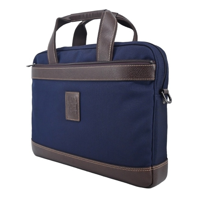 LONGCHAMP BOXFORD系列帆布兩用公事包(小/深藍)1486-080-127