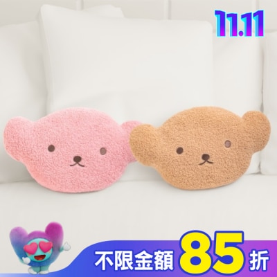 Miine Miine 療癒熊抱枕-粉紅