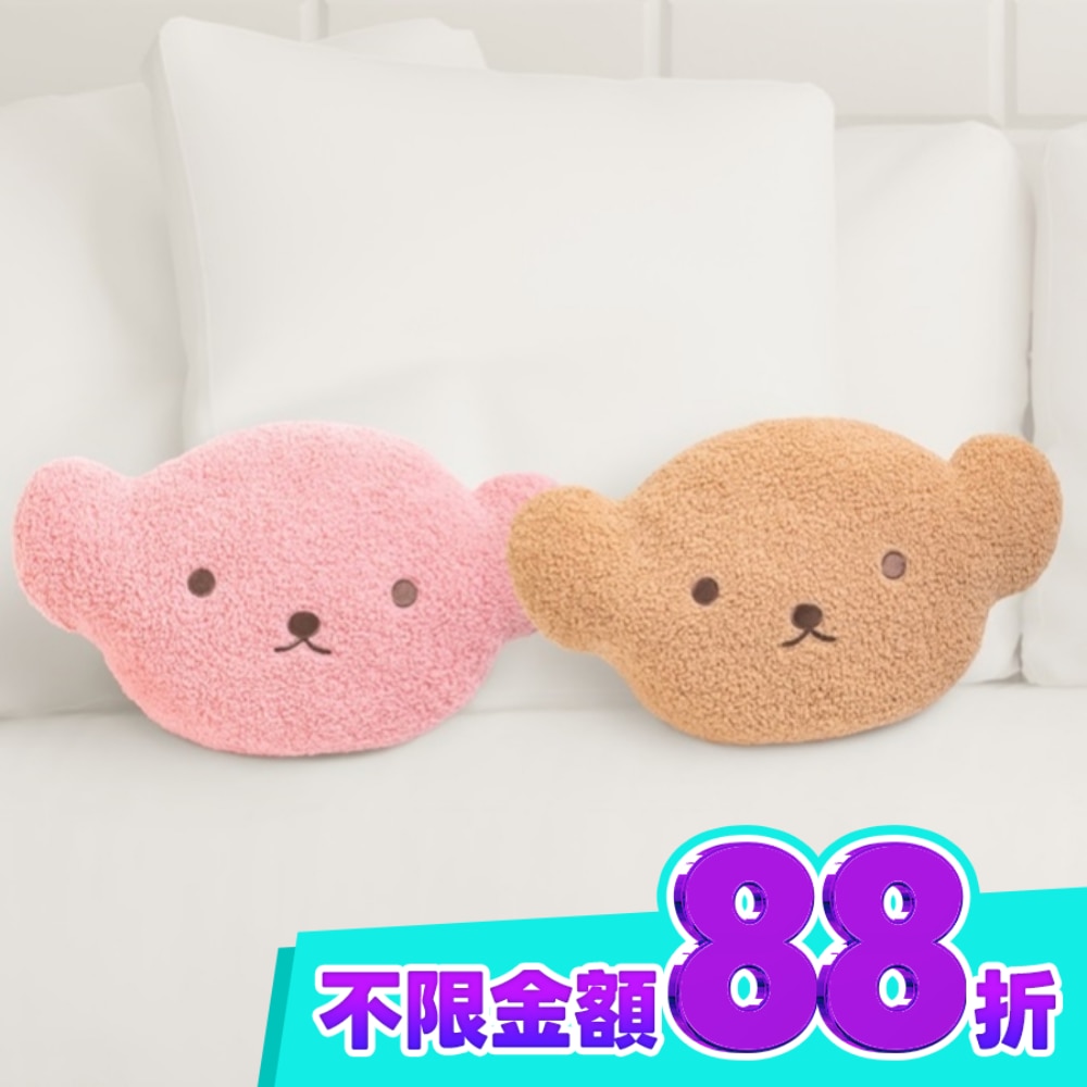 Miine 療癒熊抱枕 卡其 image