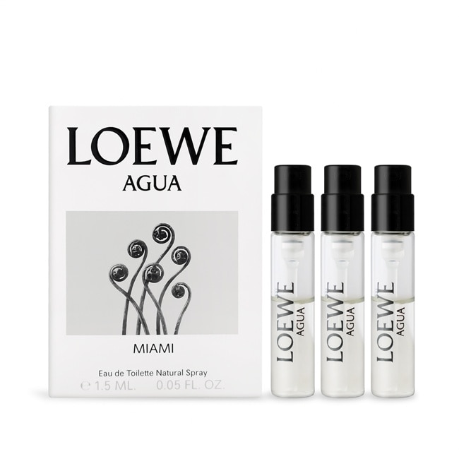 LOEWE AGUA Miami 盛夏風情淡香水(1.5ml)X3-隨身針管試香-專櫃公司貨