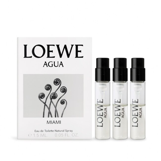 LOEWE AGUA Miami 盛夏風情淡香水(1.5ml)X3-隨身針管試香