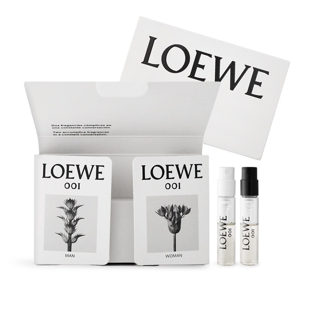 LOEWE 001淡香精套組[男性+女性](1.5mlX2)-香水隨身針管試香