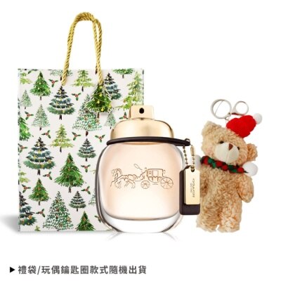 COACH, COACH 時尚經典淡香精禮讚組(香水30ml+聖誕熊)-專櫃公司貨