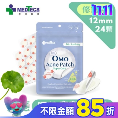 OMOMEDTECS美德 美德喔萌痘痘隱形貼修護款12mm*24貼