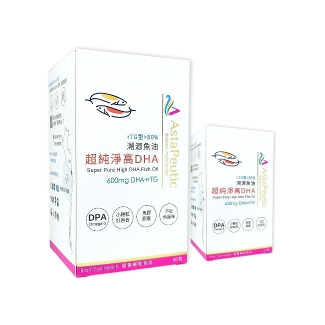 葆療美 ASTAPEUTIC-超純淨高DHA溯源魚油 60粒+30粒