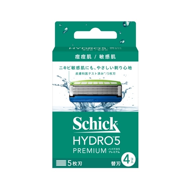 舒適水次元5 PREMIUM敏感肌用刮鬍刀頭