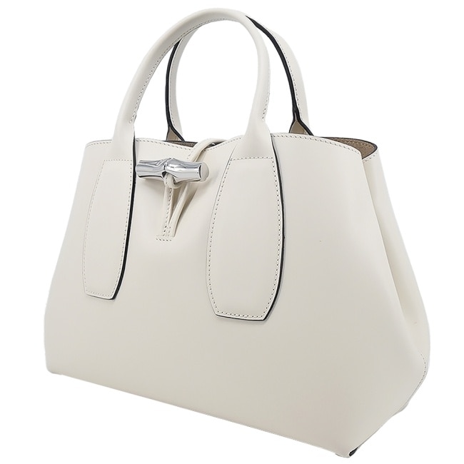 LONGCHAMP LE ROSEAU系列竹節兩用包(中/亞麻)10058-HCL-037