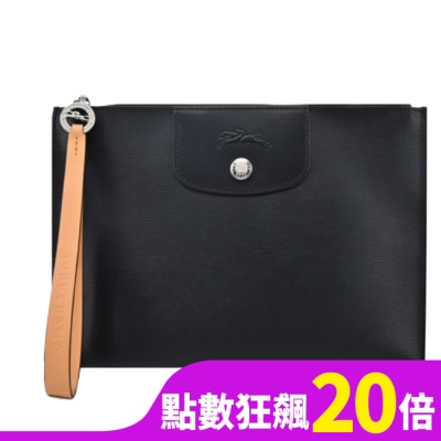 LONGCHAMP LONGCHAMP LE PLIAGE CITY系列PVC帆布手拿包(黑)10208-HYQ-001